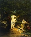 Les Baigneurs Réalistes réalisme peintre Gustave Courbet